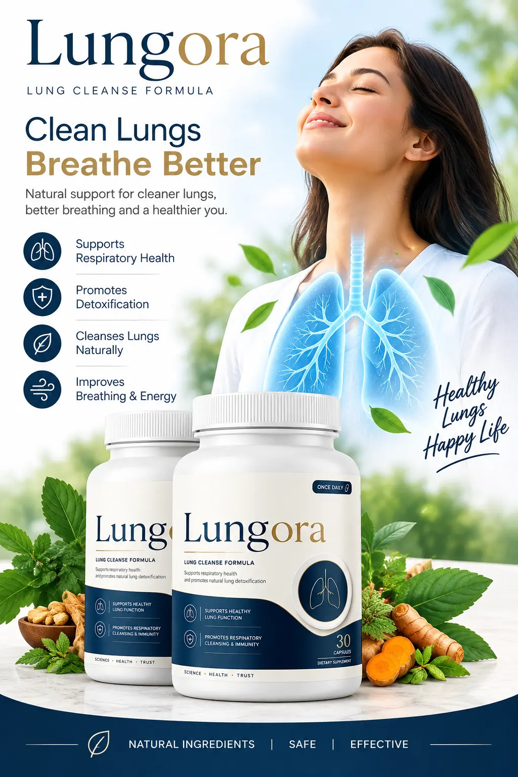 Lungora Respiratory Wellness Supplement